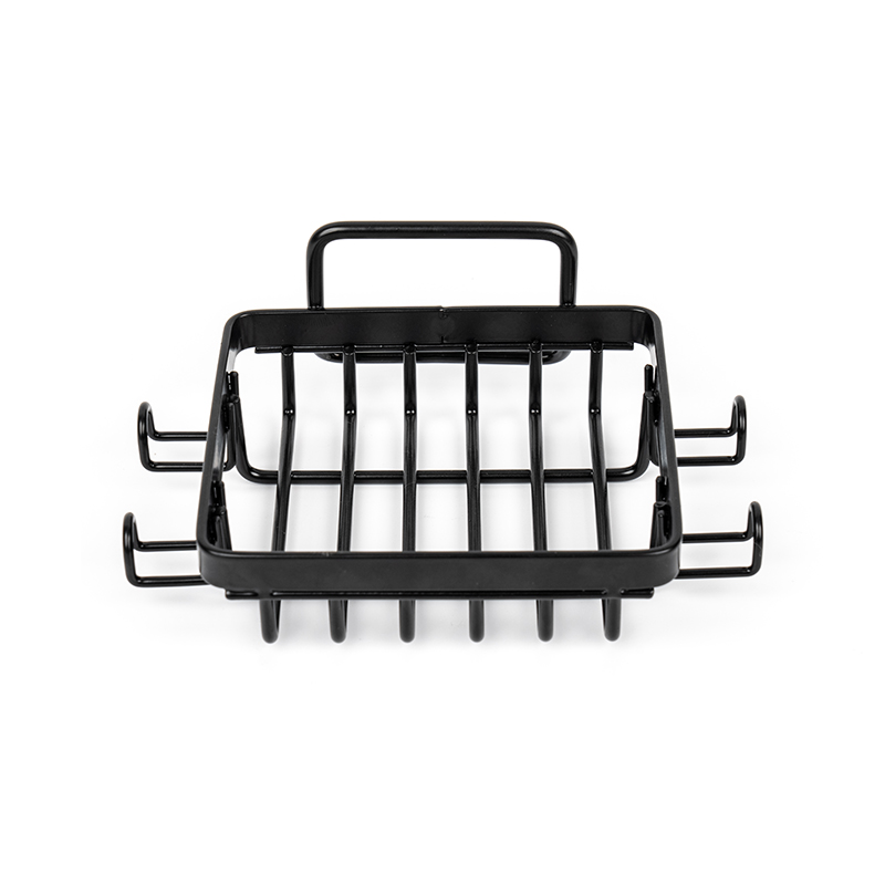 Svart såpeholder i rustfritt stål for dusj