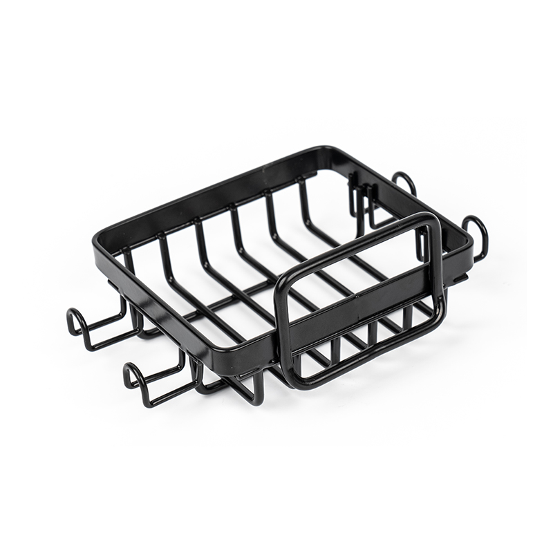 Svart såpeholder i rustfritt stål for dusj