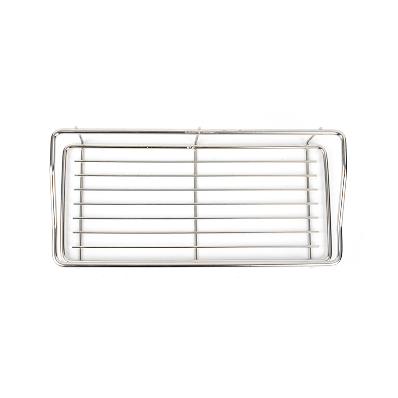 Oppbevaringshylle for bad uten boring i rustfritt stål