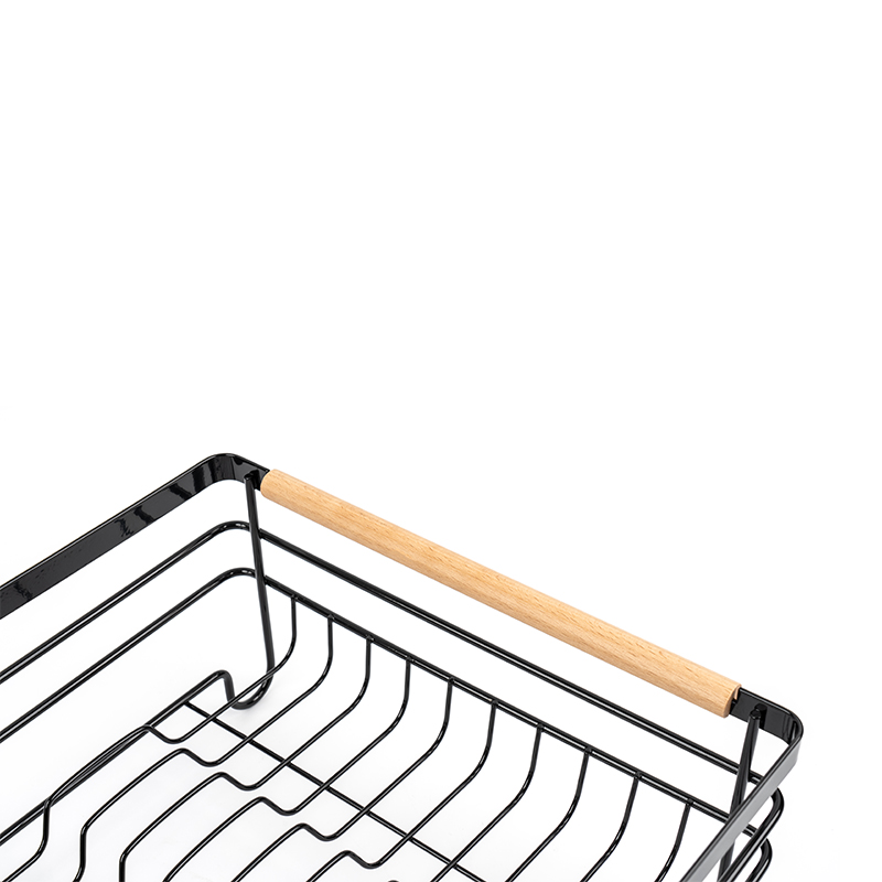 Tørkestativ i metall med trehåndtak