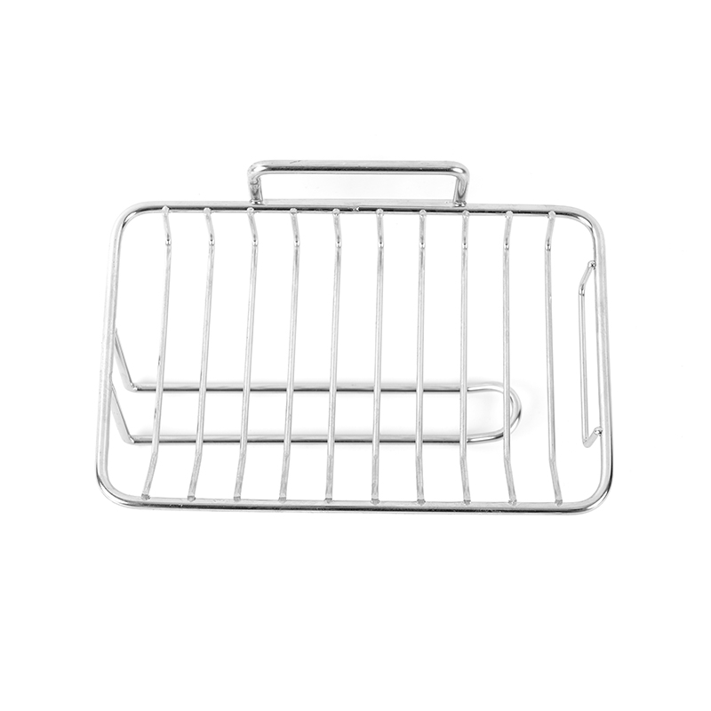 Keramisk såpeskål med selvdrenerende og rustfritt stålstativ