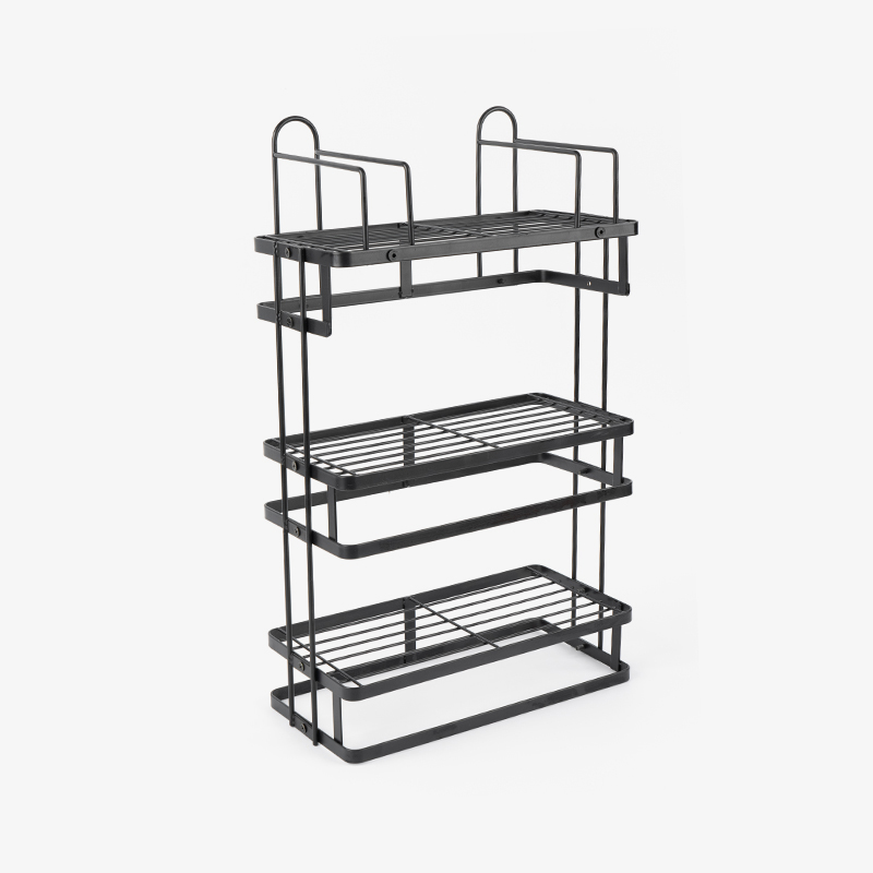 3-hyllers justerbar oppbevaringsstativ i metall for kjøkken og garasje
