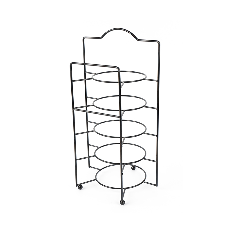 Serveringsstativ i nivå med skåler og fat