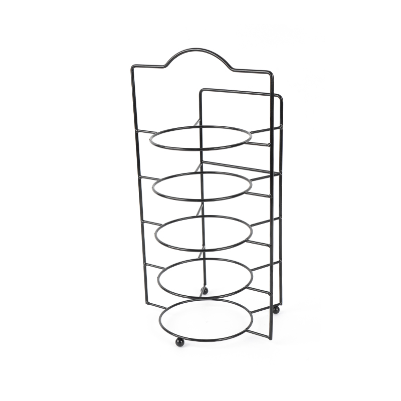 Serveringsstativ i nivå med skåler og fat