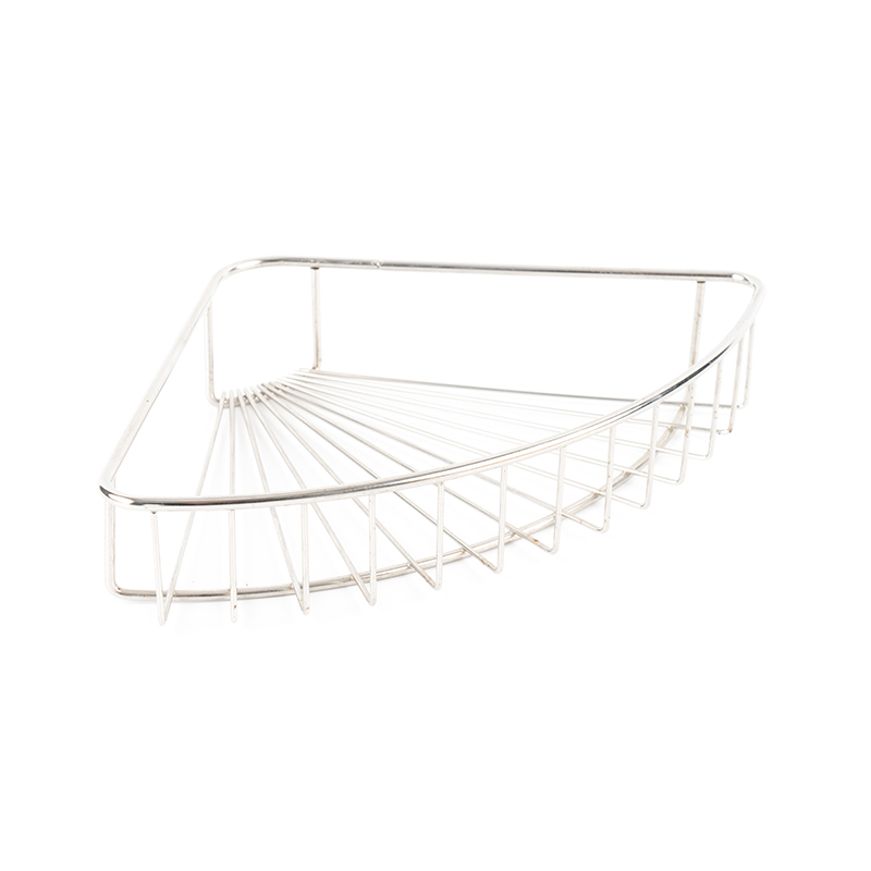 Veggmontert dusjkabinett i rustfritt stål med krok