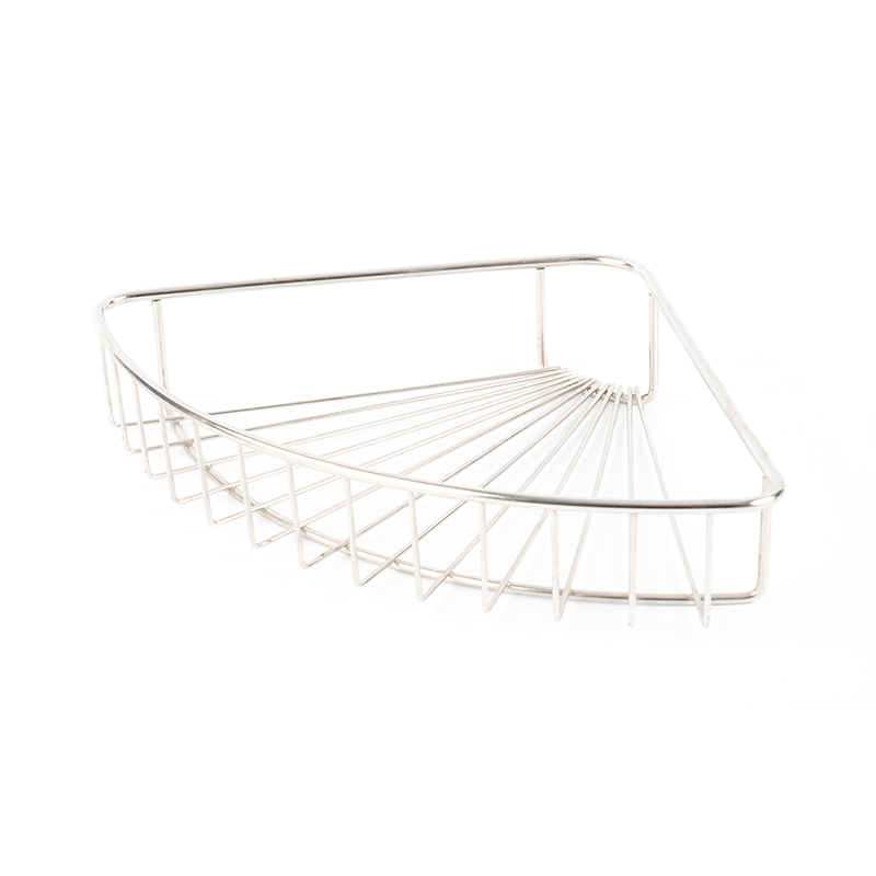 Veggmontert dusjkabinett i rustfritt stål med krok