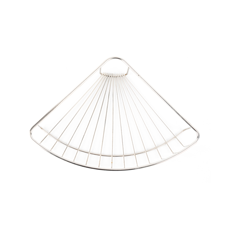 Veggmontert dusjkabinett i rustfritt stål med krok