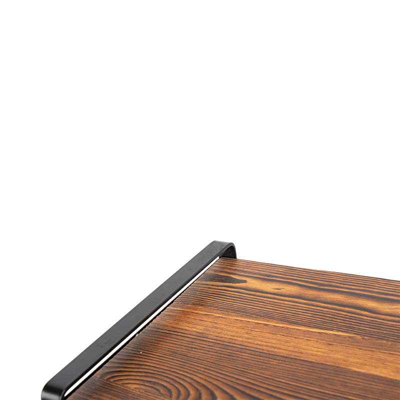 Rustikk tre benkeplate vinstativ flasker Ingen nødvendig montering