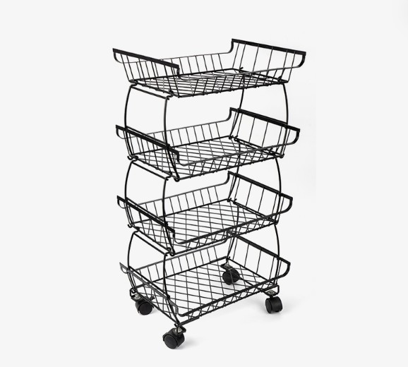 Kan jeg legge til kroker eller skuffer til oppbevaringsstativet hjemme senere?